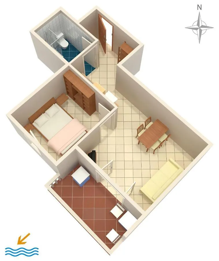 Apartments With A Parking Space Mandre, Pag - 6405 Kolan Kroatien